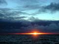 sunset on the Bering Sea